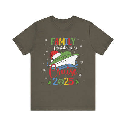 Family Christmas Cruise 2025 Shirt – Matching Cruisemas Family Vacation Tee, Holiday Boat Trip Outfit