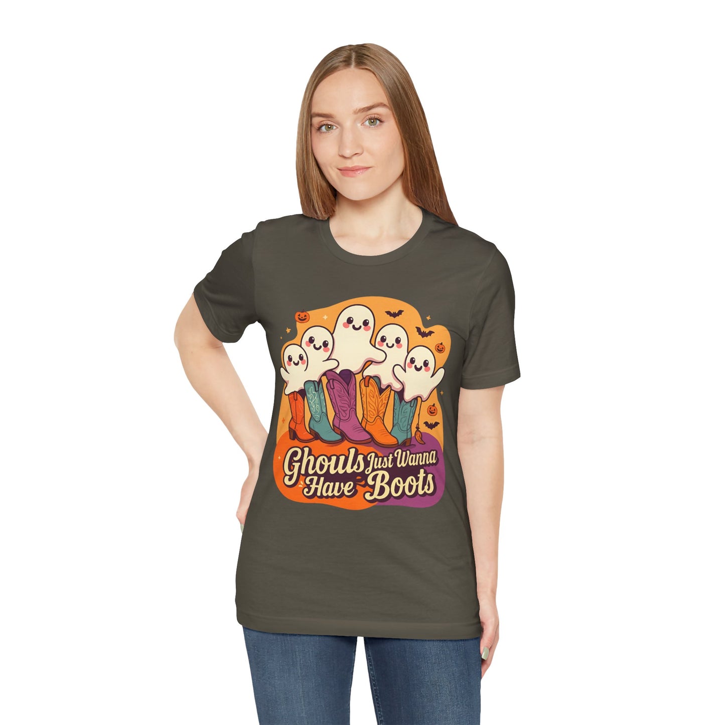 Ghouls Just Wanna Have Boots Shirt – Western Cowgirl Ghost Halloween Tee