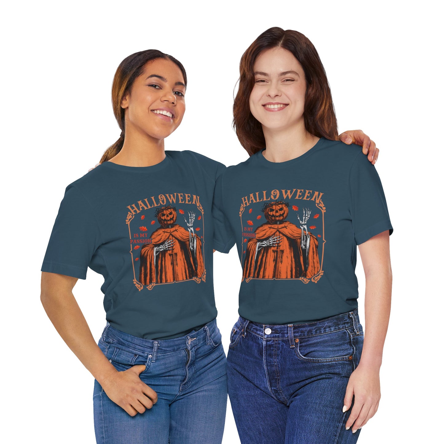 Halloween Is My Passion Jesus Cross Christian Jack O Lantern T-Shirt