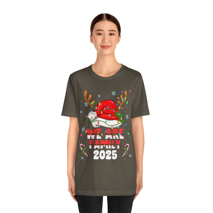We Are Family 2025 Shirt – Matching Christmas Tree Santa Holiday Pajama Tee