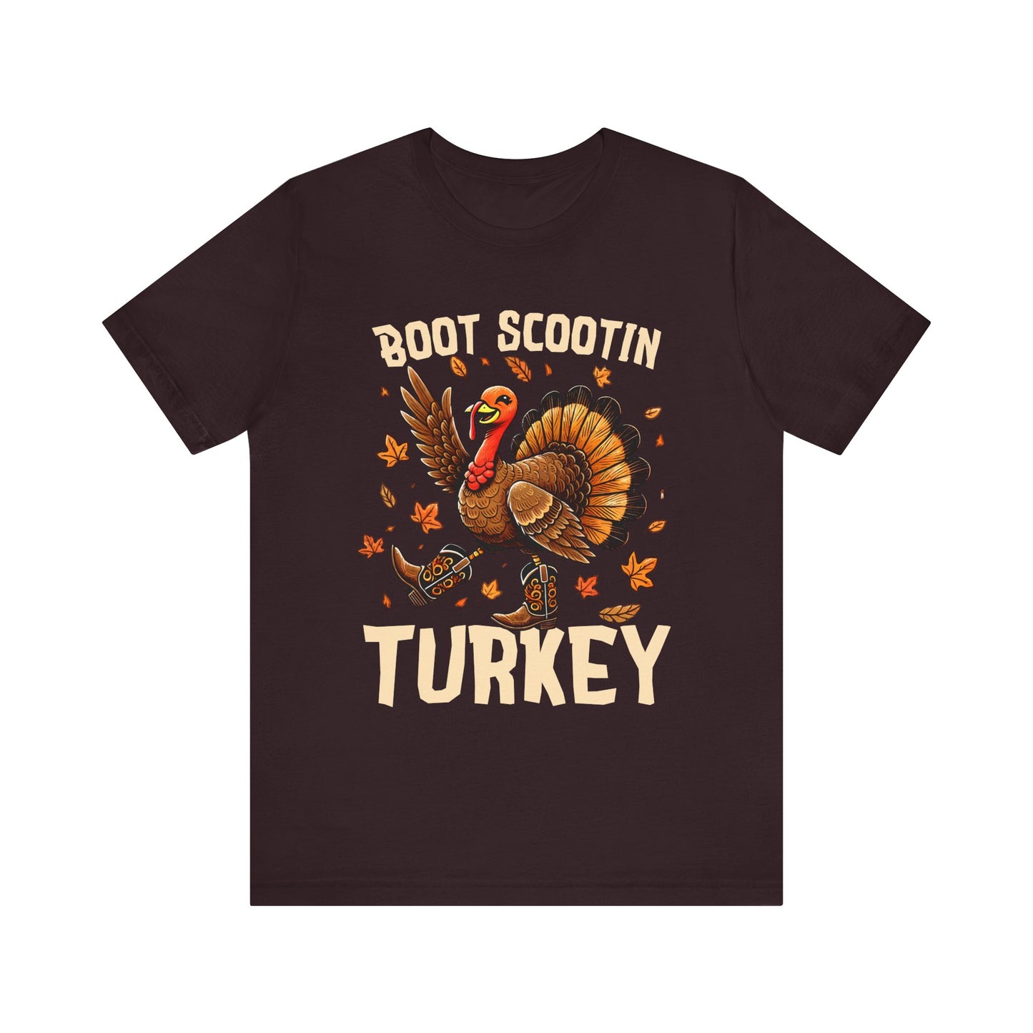 Boot Scootin’ Turkey Shirt – Funny Western Cowboy Thanksgiving Rodeo Tee