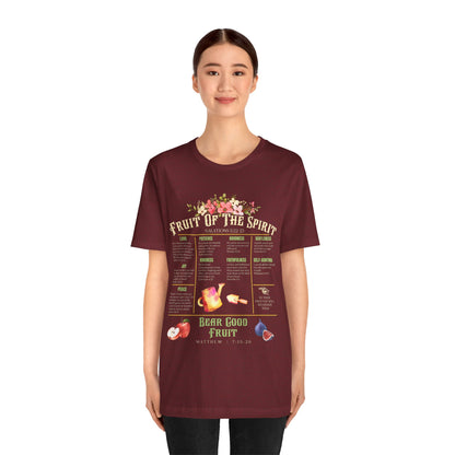 Fruit of the Spirit Shirt – Christian Galatians 5:22-23 Bible Verse Faith Tee