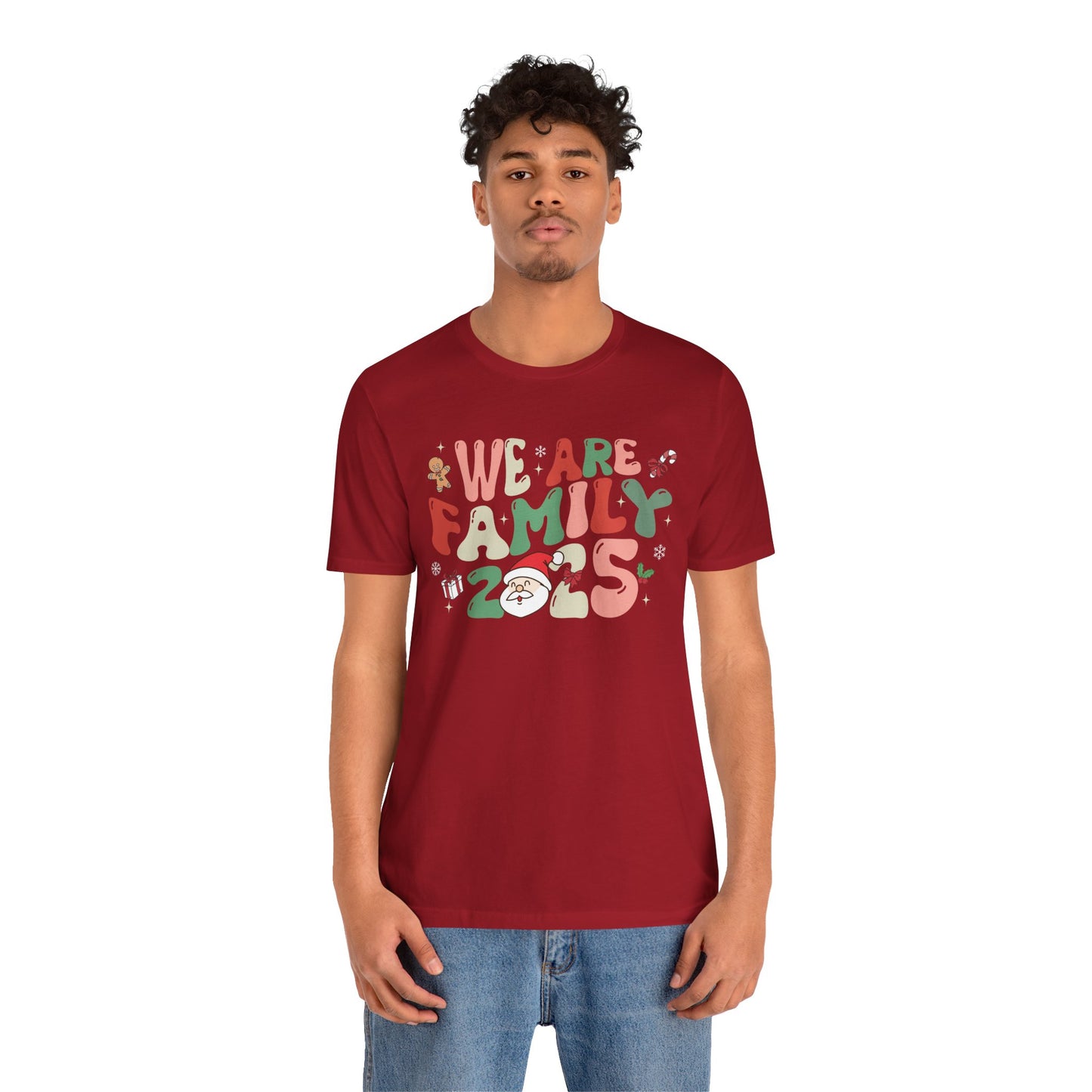 We Are Family 2025 Shirt – Santa & Christmas Tree Matching Family Holiday Tee