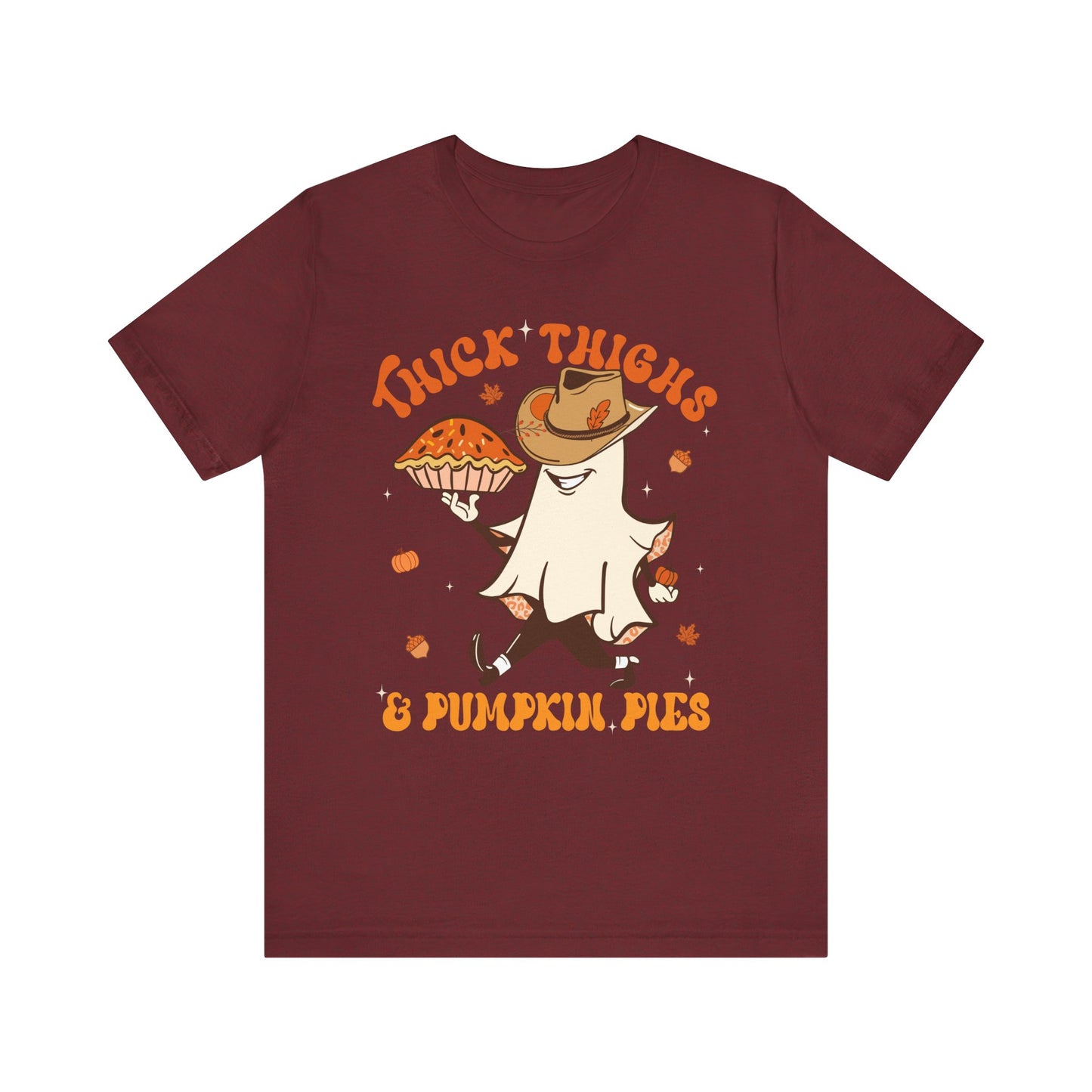 Thick Thighs Pumpkin Pies Shirt – Funny Howdy Ghost Western Halloween Tee
