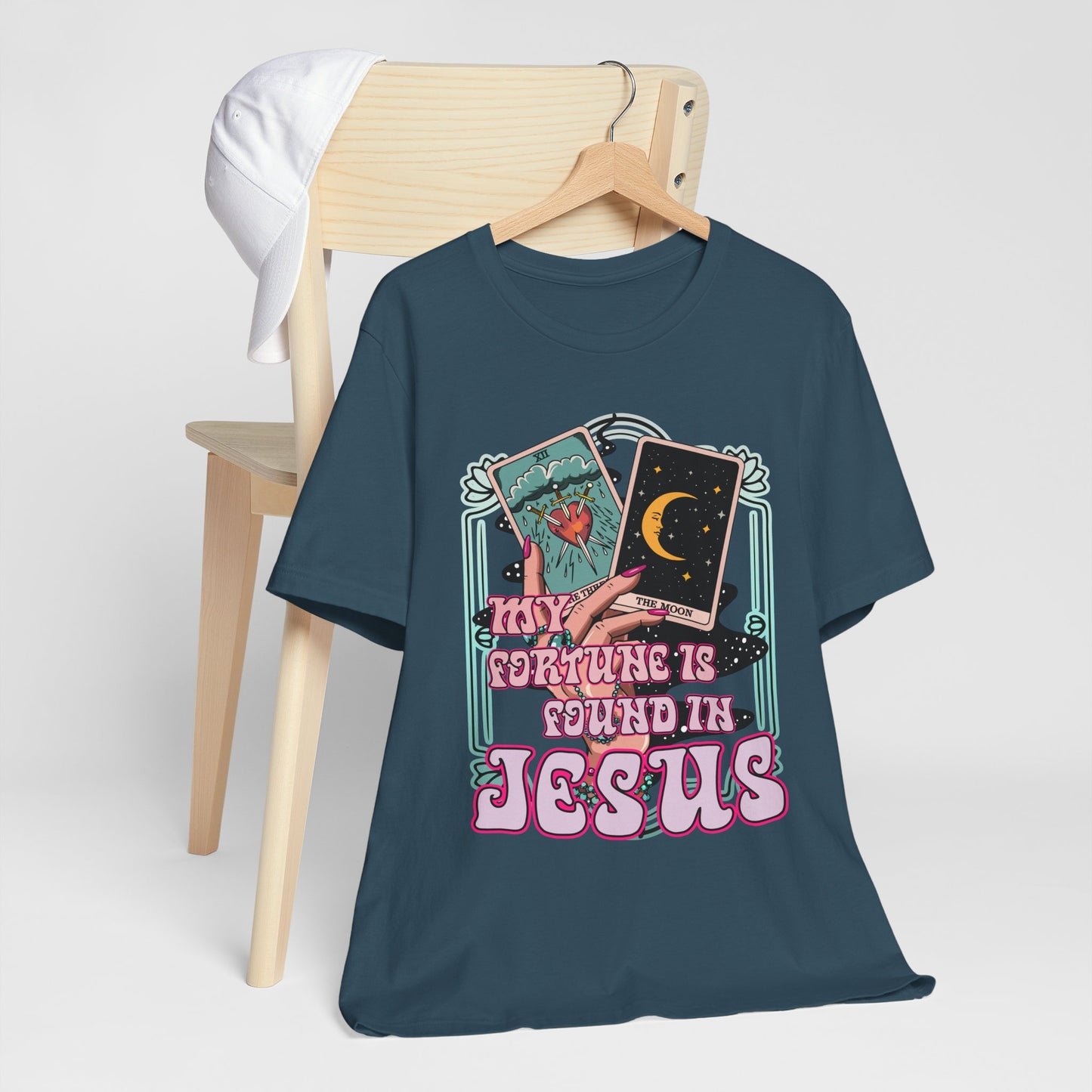 My Fortune Is Found in Jesus Shirt – Christian Tarot Card Faith Tee