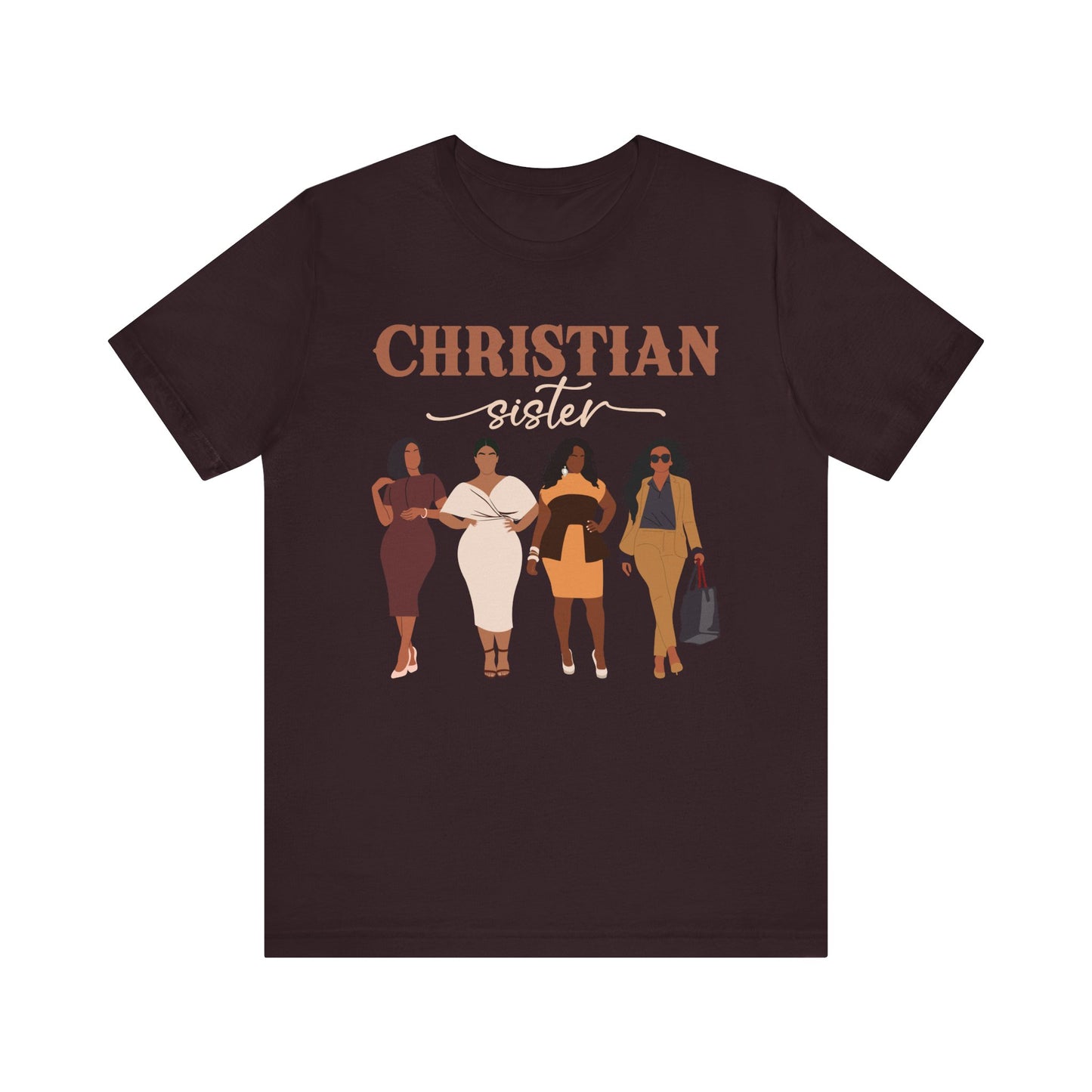 Christian Sister Melanin Shirt – Bold Black Woman of God Faith Graphic Tee