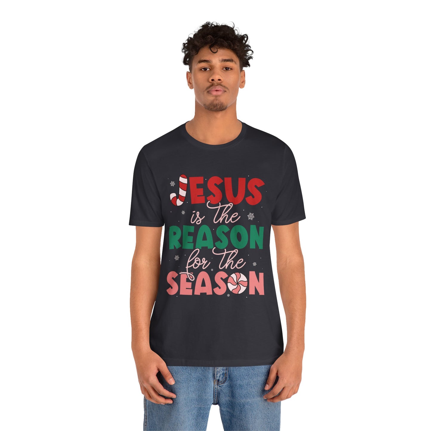 Retro Christmas Jesus Shirt – Christian “Reason for the Season” Faith Holiday Tee