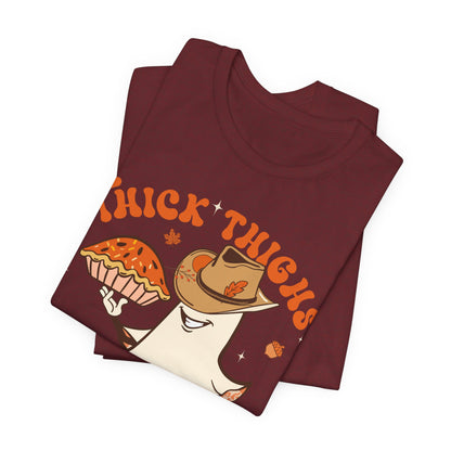 Thick Thighs Pumpkin Pies Shirt – Funny Howdy Ghost Western Halloween Tee