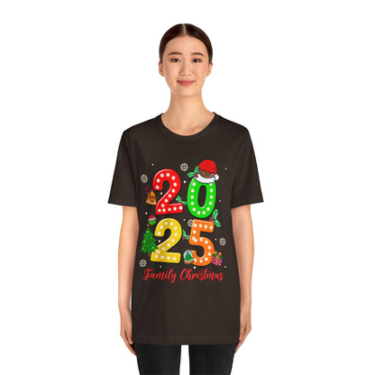 2025 Family Christmas Shirt – Cute Matching Holiday Lights Group Tee