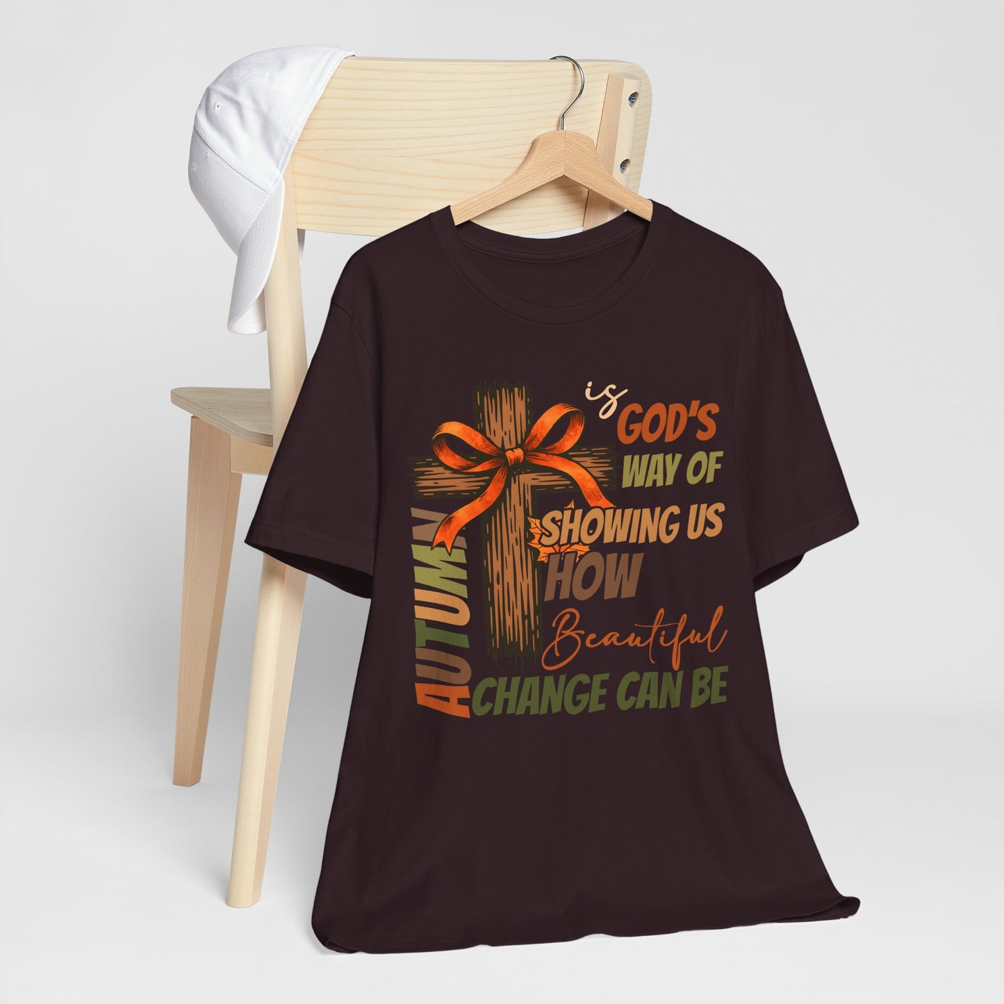Autumn Is God’s Way Shirt – Coquette Bow Christian Cross Fall Thanksgiving Tee