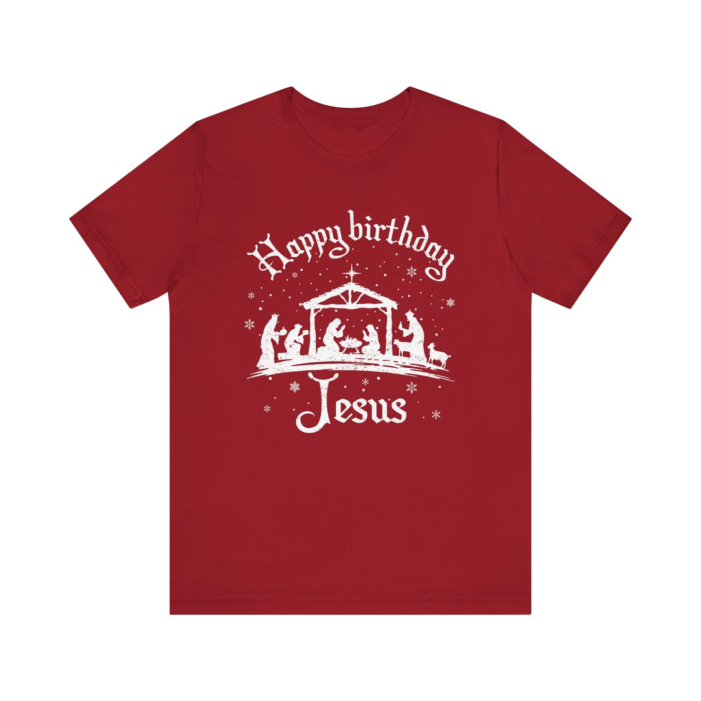 Happy Birthday Jesus Shirt – Christian Nativity Faith-Focused Christmas Tee