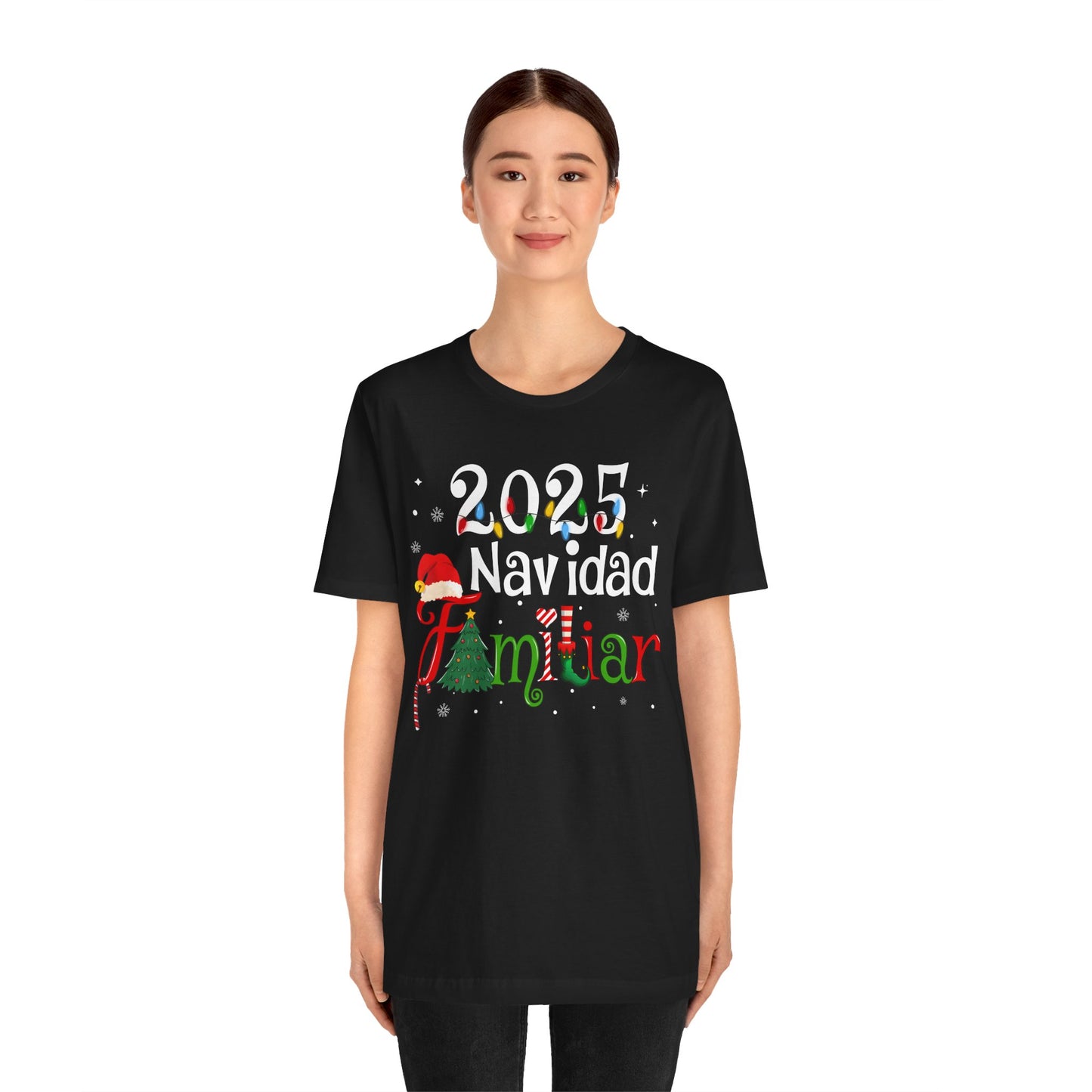 Navidad Familiar 2025 Shirt – Spanish Feliz Navidad Matching Holiday Tee