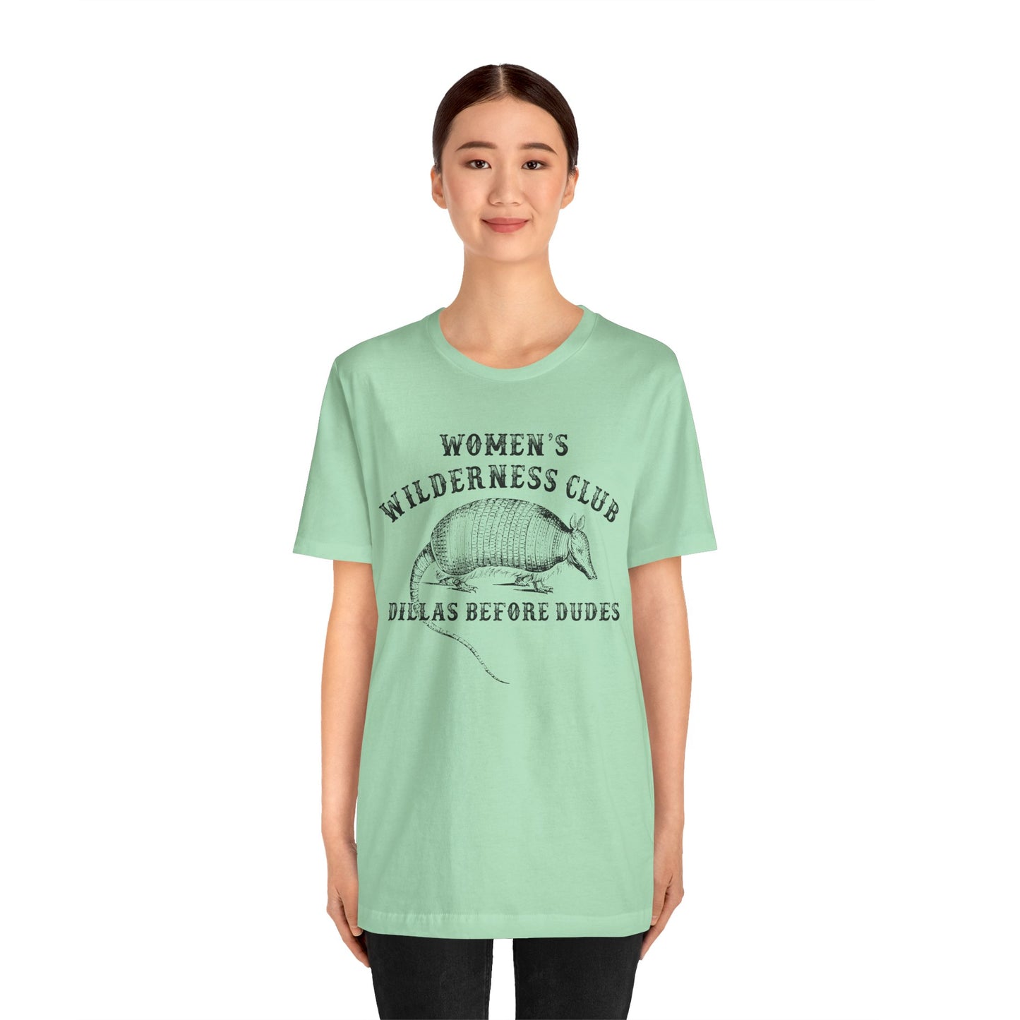 Women’s Wilderness Club Shirt – Dillas Before Dudes Western Armadillo Tee