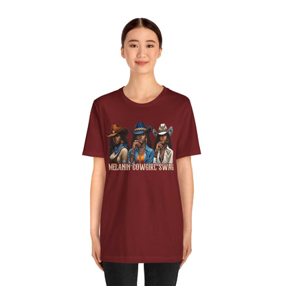 Melanin Cowgirl Swag Shirt – Black African American Western Tee