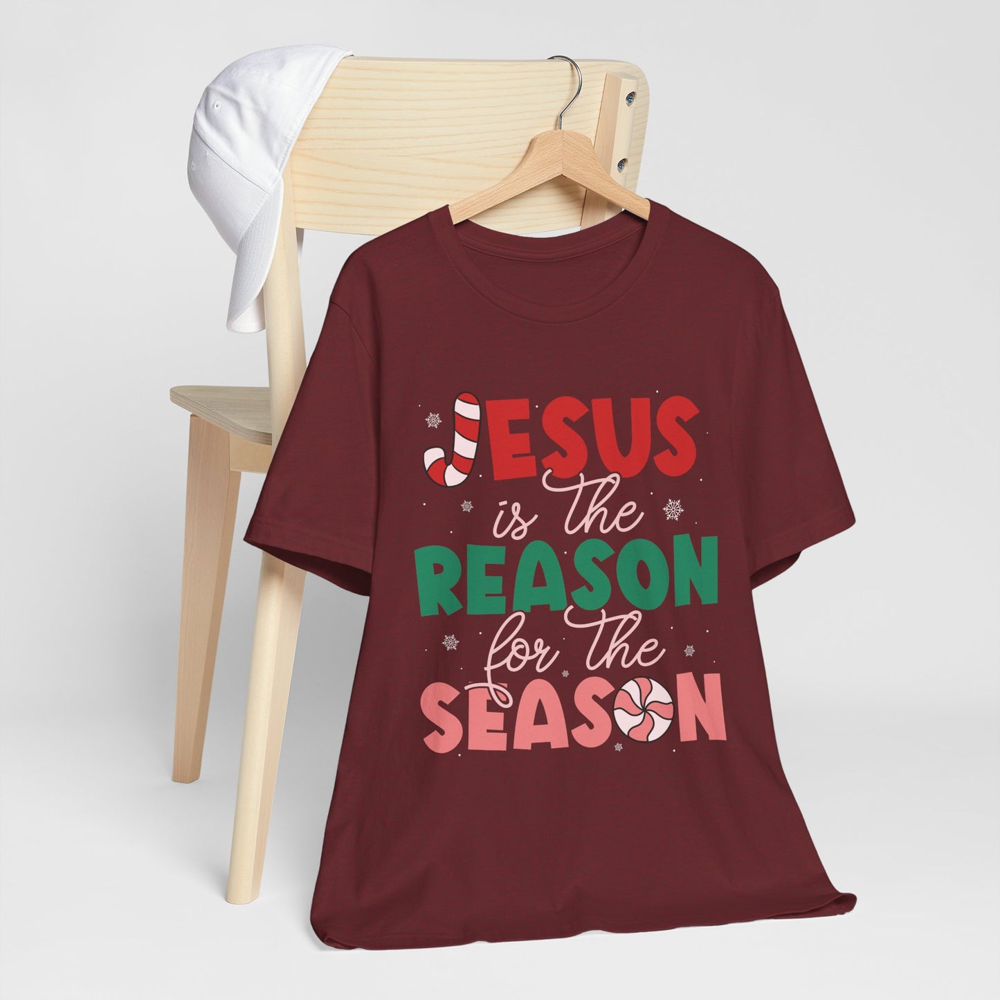 Retro Christmas Jesus Shirt – Christian “Reason for the Season” Faith Holiday Tee