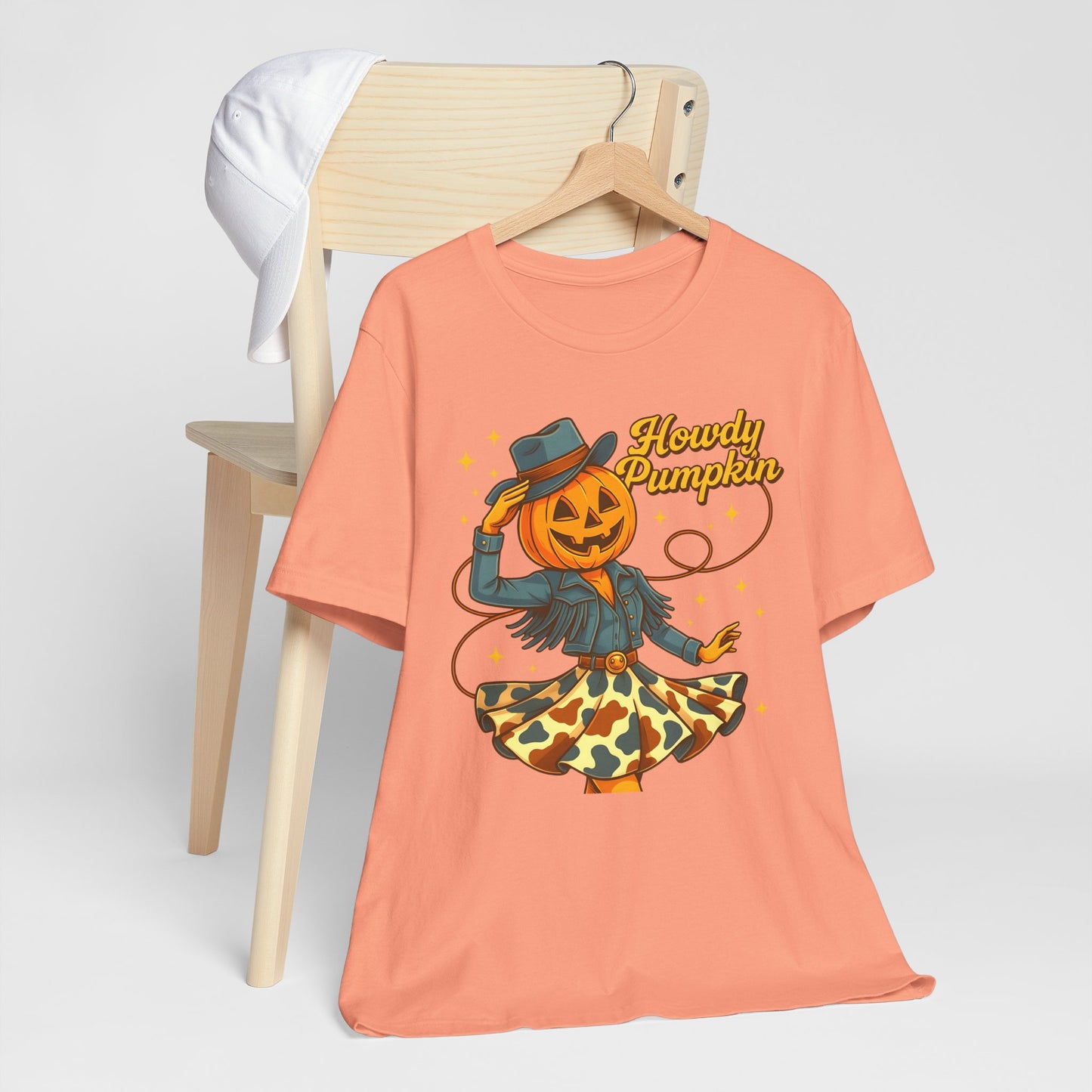 Howdy Pumpkin Shirt Cute Cowgirl Halloween Tee Western Fall Outfit for Women