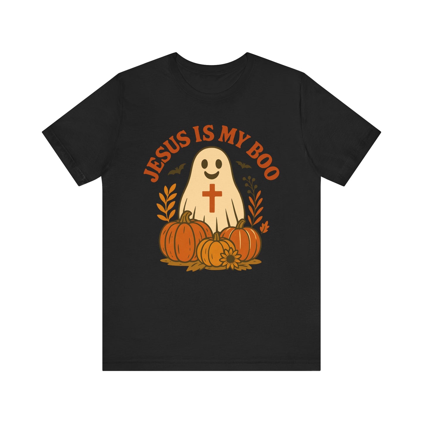 Jesus Is My Boo Shirt – Cute Christian Ghost Pumpkin Halloween Faith Tee