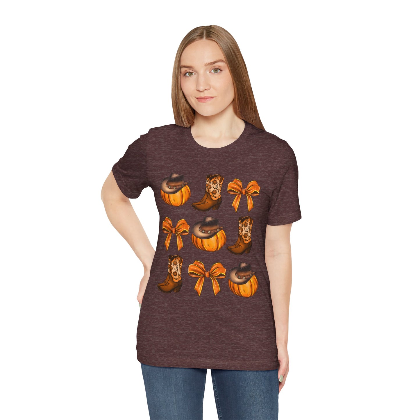 Howdy Pumpkin Shirt – Coquette Bow Cowgirl Western Fall Thanksgiving Tee