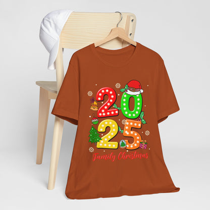 2025 Family Christmas Shirt – Cute Matching Holiday Lights Group Tee
