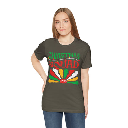 Christmas Squad 2025 Shirt – Retro Groovy Matching Holiday Group Tee