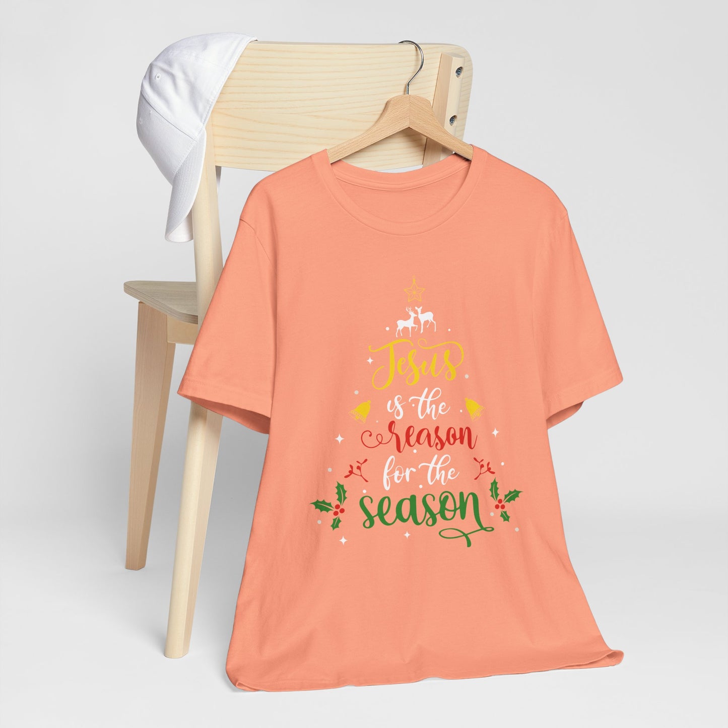 Jesus Is the Reason for the Season Shirt – Christian Christmas Tree Faith Tee