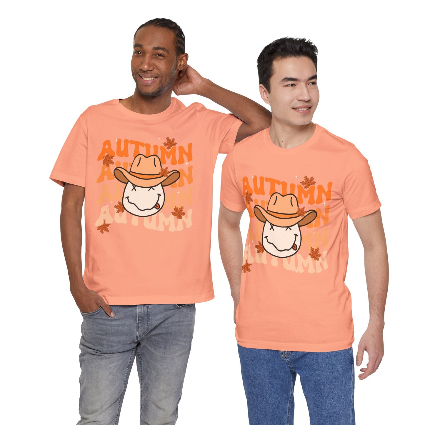 Retro Groovy Fall Shirt – Vintage 70s Smile Face Pumpkin Halloween Tee