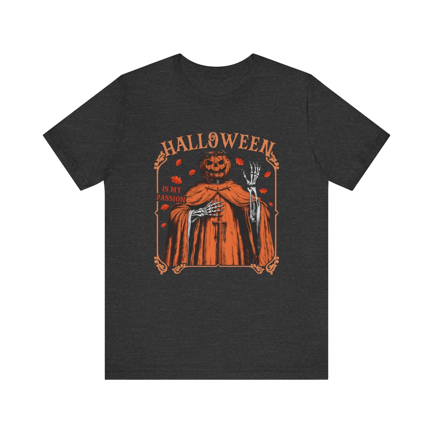 Halloween Is My Passion Jesus Cross Christian Jack O Lantern T-Shirt