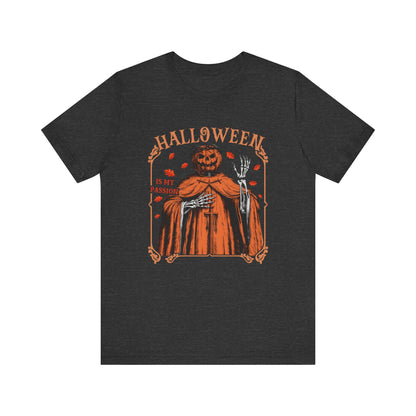 Halloween Is My Passion Jesus Cross Christian Jack O Lantern T-Shirt