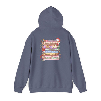 Christmas Bible Verse Hoodie – Christian Faith Jesus Book & Flowers Holiday Pullover