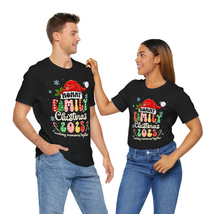 Mommy Family Christmas 2025 Shirt – Cute Matching Polka Dot Holiday Tee