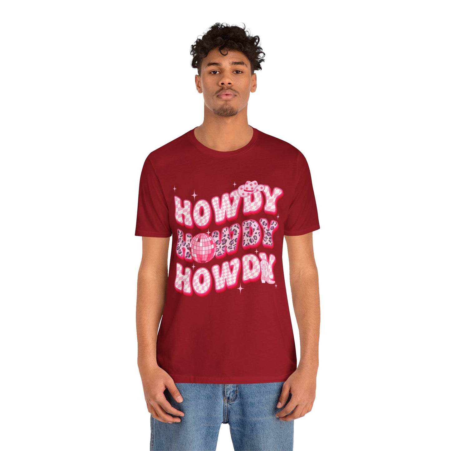 Howdy Pink Cowgirl Shirt – Leopard Disco Western Rodeo Country Girl Tee