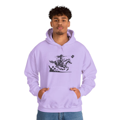 Cowgirl Riding Horse Hoodie – Christian Scripture Western Rodeo Texas Pullover