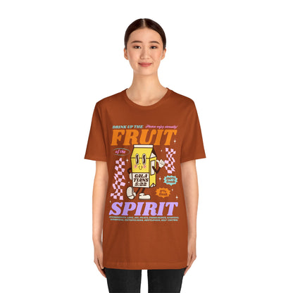 Christian Fruit Shirt – Drink Up Milk Bottle Faith Graphic Tee
