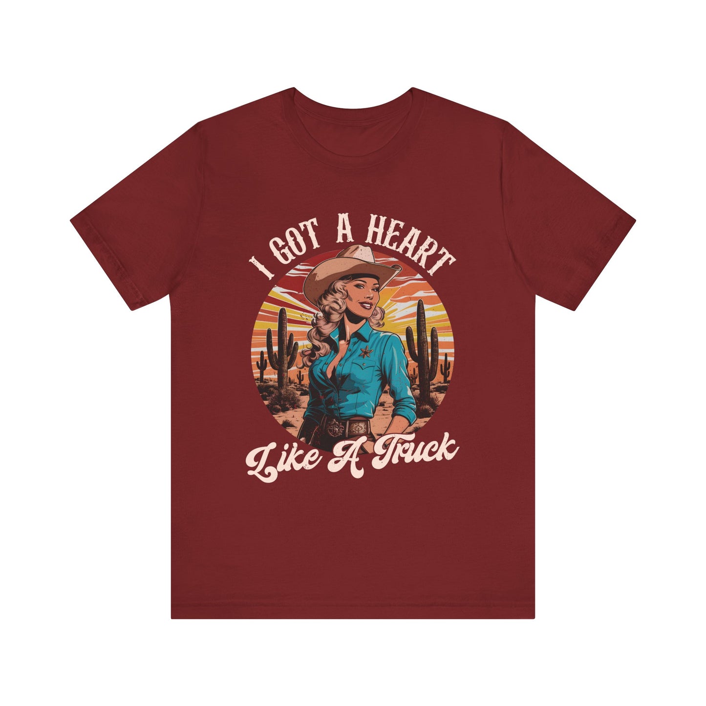 Heart Like A Truck Shirt – Christian Cowgirl Desert Western Rodeo Tee