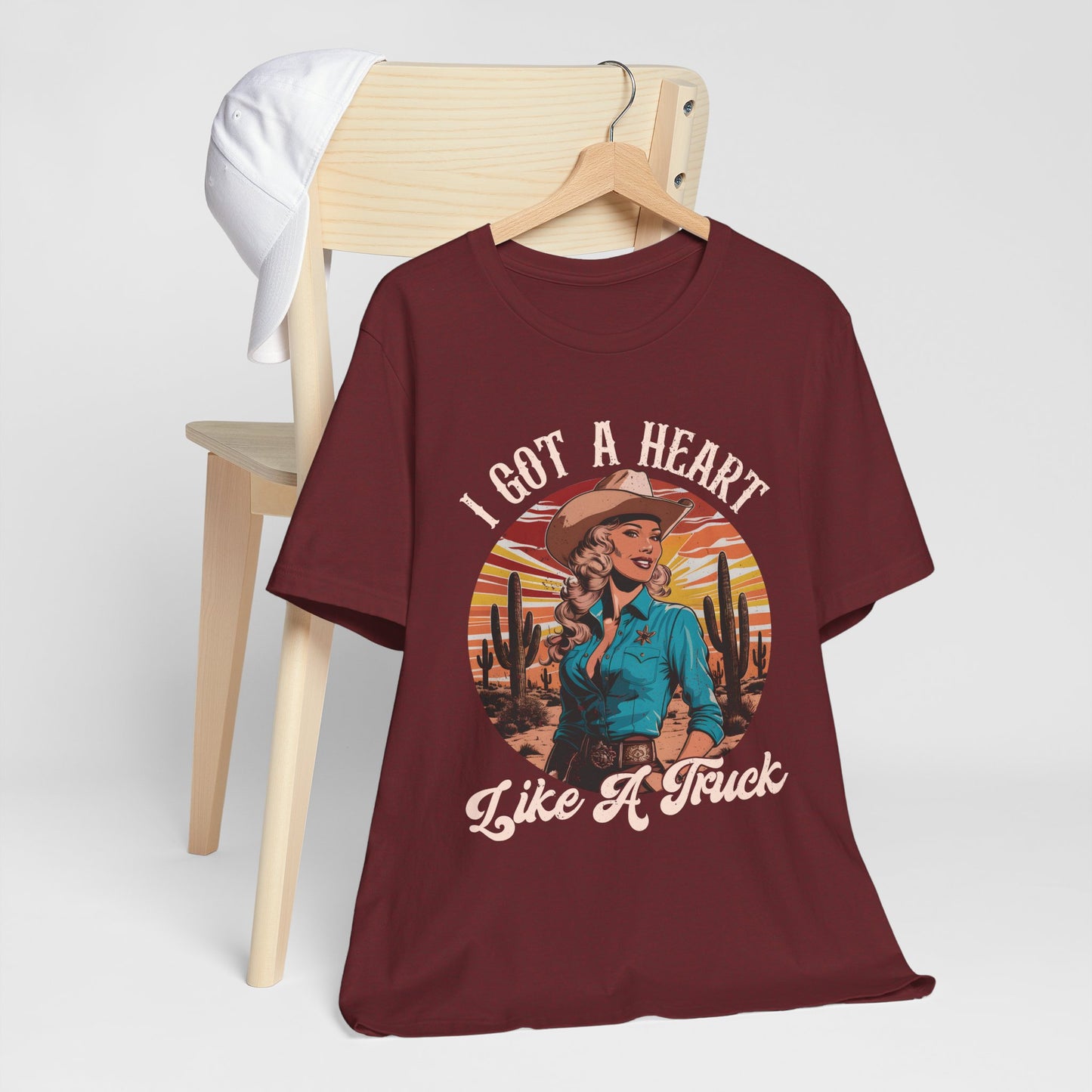 Heart Like A Truck Shirt – Christian Cowgirl Desert Western Rodeo Tee