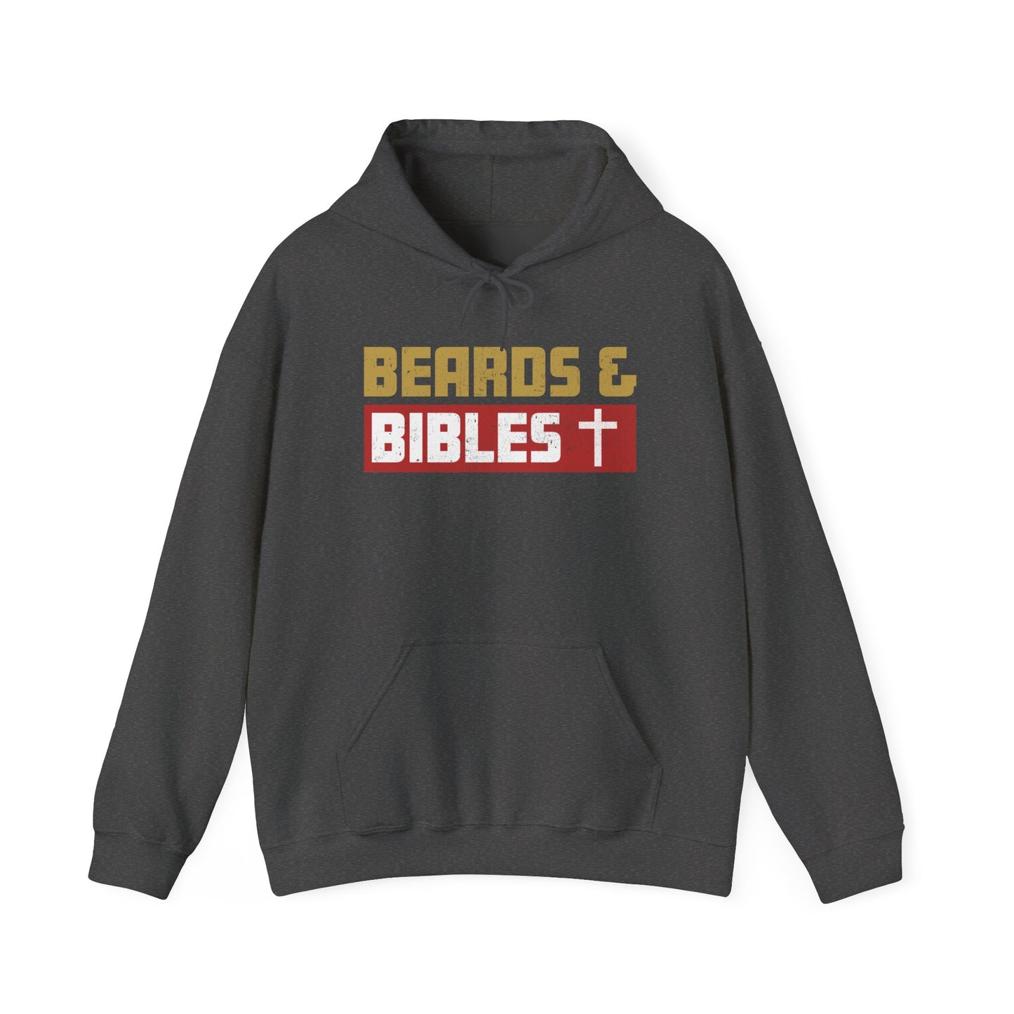Beards and Bibles Dad Hoodie – Christian Retro Father’s Day Pullover