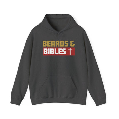 Beards and Bibles Dad Hoodie – Christian Retro Father’s Day Pullover