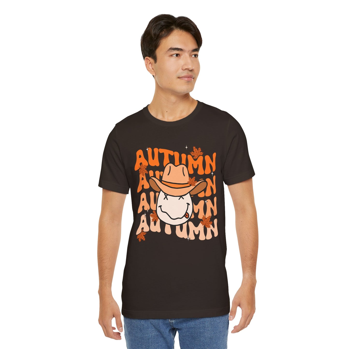 Retro Groovy Fall Shirt – Vintage 70s Smile Face Pumpkin Halloween Tee