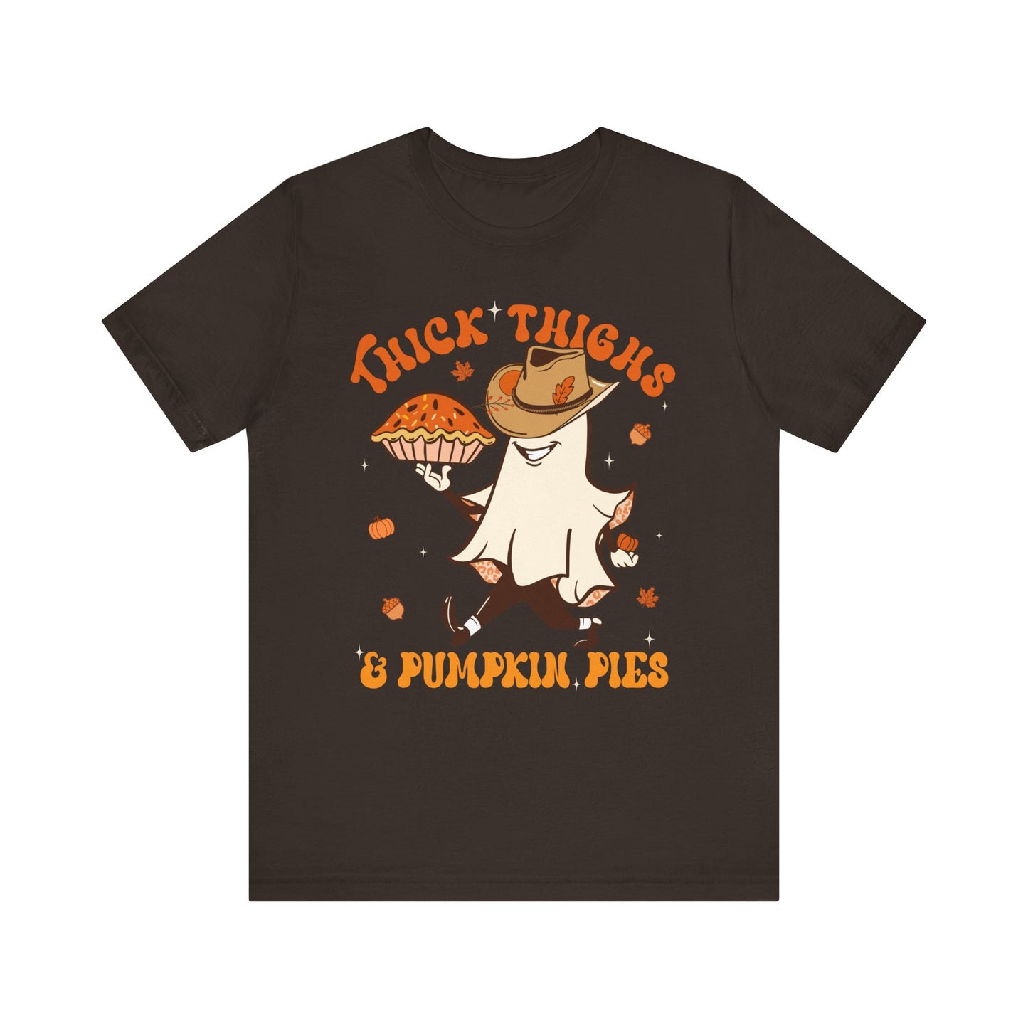 Thick Thighs Pumpkin Pies Shirt – Funny Howdy Ghost Western Halloween Tee