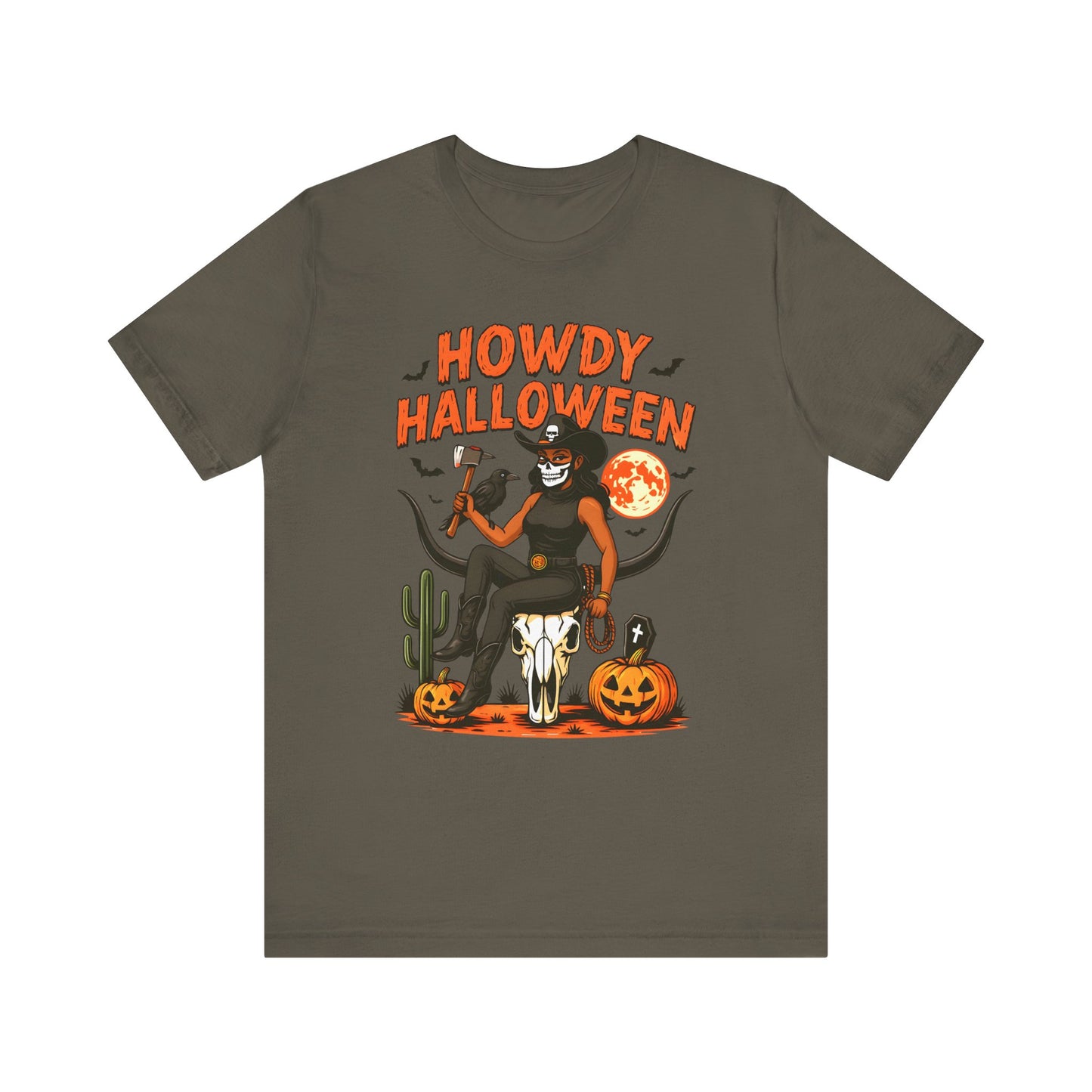 Howdy Halloween Shirt – Skeleton Cowgirl Western Fall Rodeo Tee