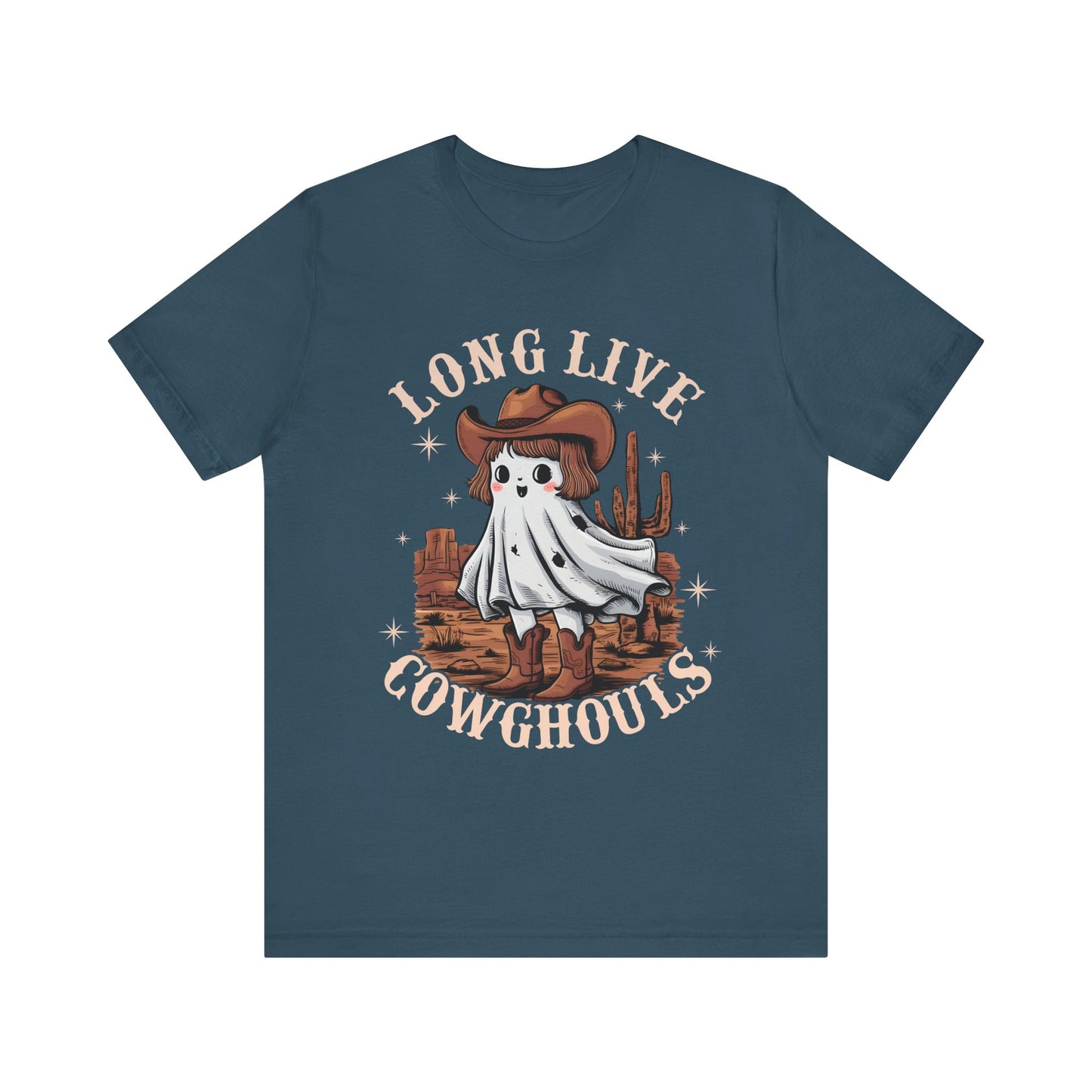 Long Live Cowghouls Shirt – Cute Western Ghost Cowgirl Halloween Tee
