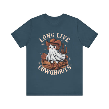 Long Live Cowghouls Shirt – Cute Western Ghost Cowgirl Halloween Tee