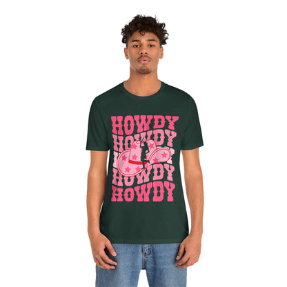 Howdy Pink Cowgirl Shirt – Disco Western Rodeo Country Girl Tee