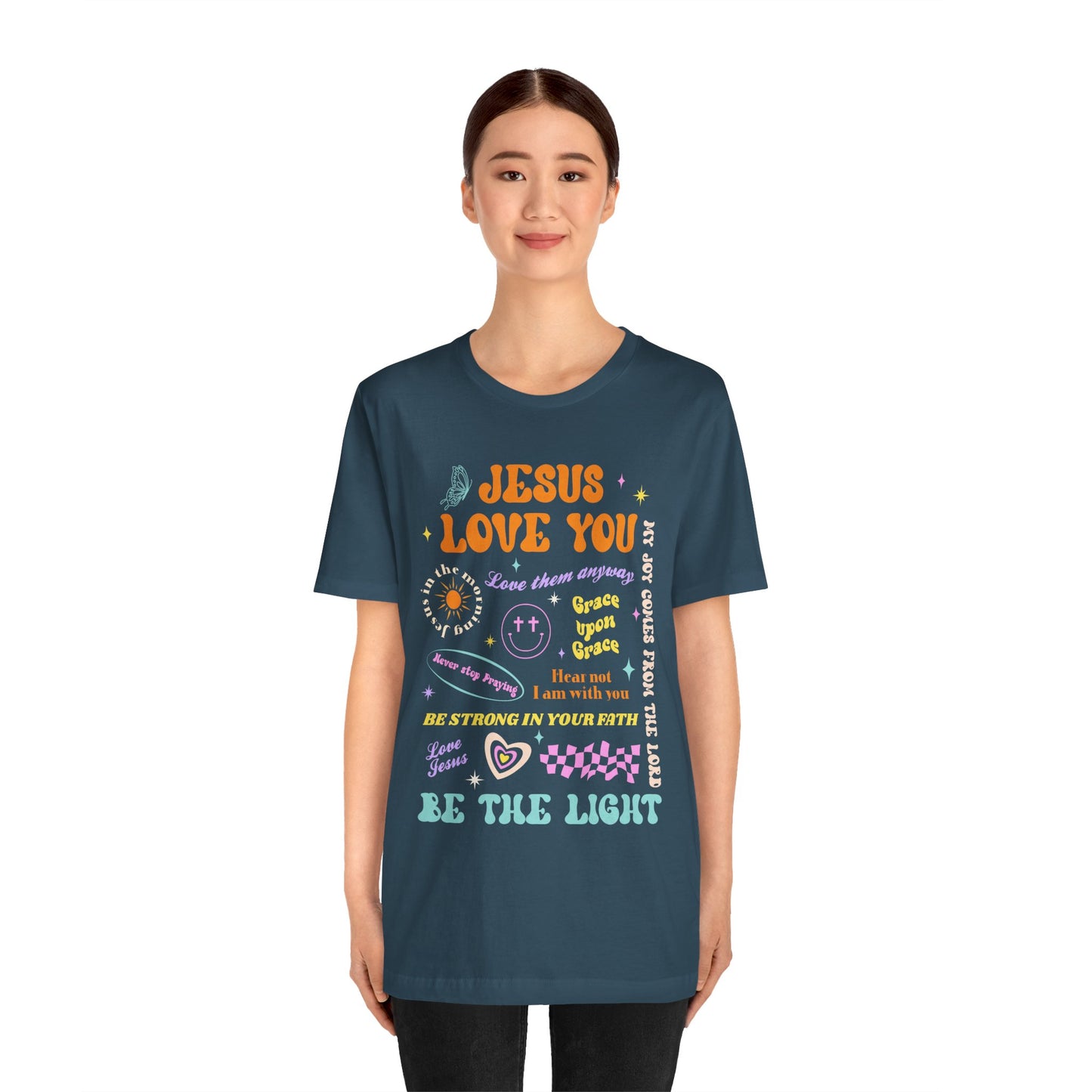 Jesus Loves You Shirt – Groovy Retro Christian Faith Encouragement Bible Tee