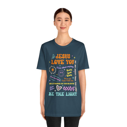Jesus Loves You Shirt – Groovy Retro Christian Faith Encouragement Bible Tee