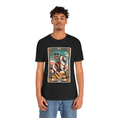 Cowboy Skeleton Tarot Card Shirt – Western Howdy Texas Rodeo Tee