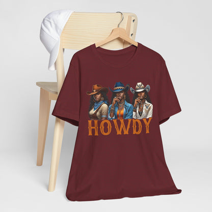 Howdy Black Cowgirl Shirt – Western Rodeo Melanin African American Tee