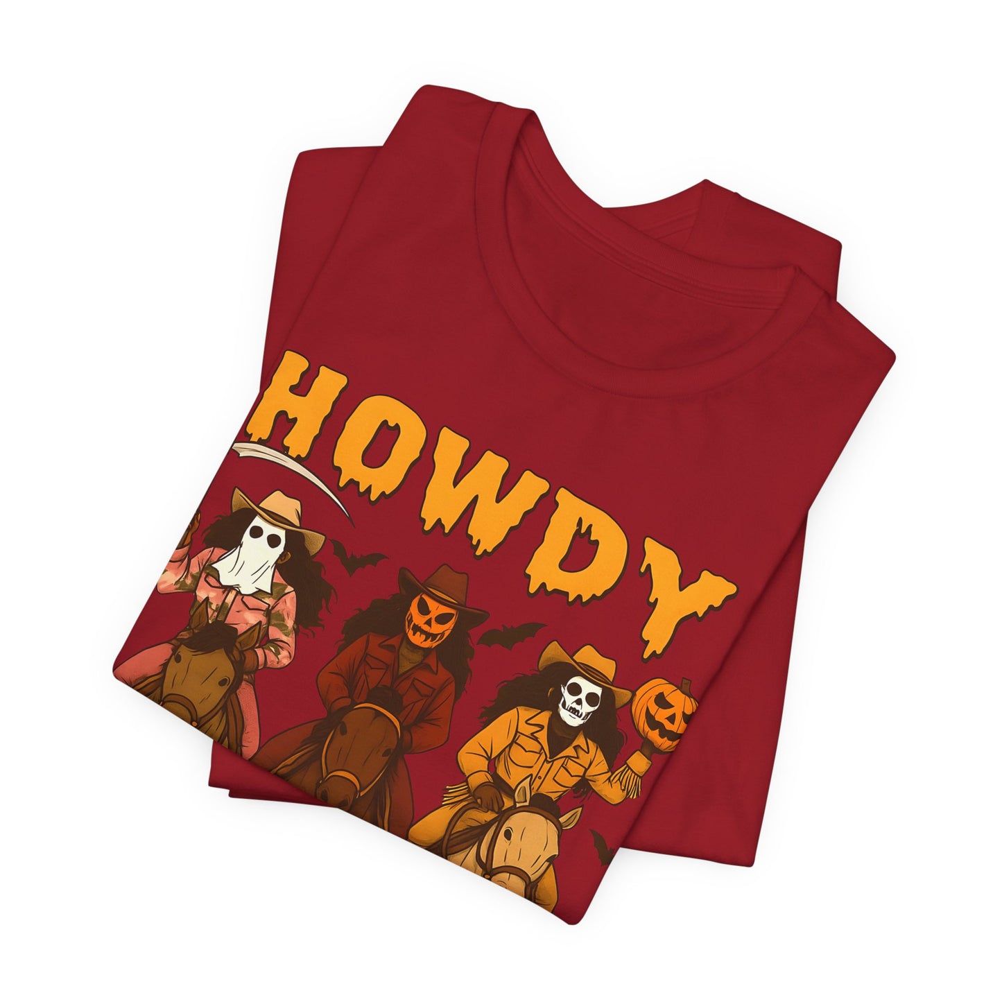 Howdy Halloween Shirt – Spooky Western Skeleton Cowboy Riders Tee, Funny Rodeo Fall Outfit