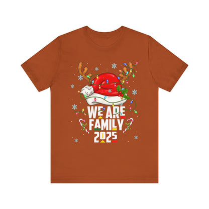 We Are Family 2025 Shirt – Afro Christmas Tree & Santa Matching Black Family Tee