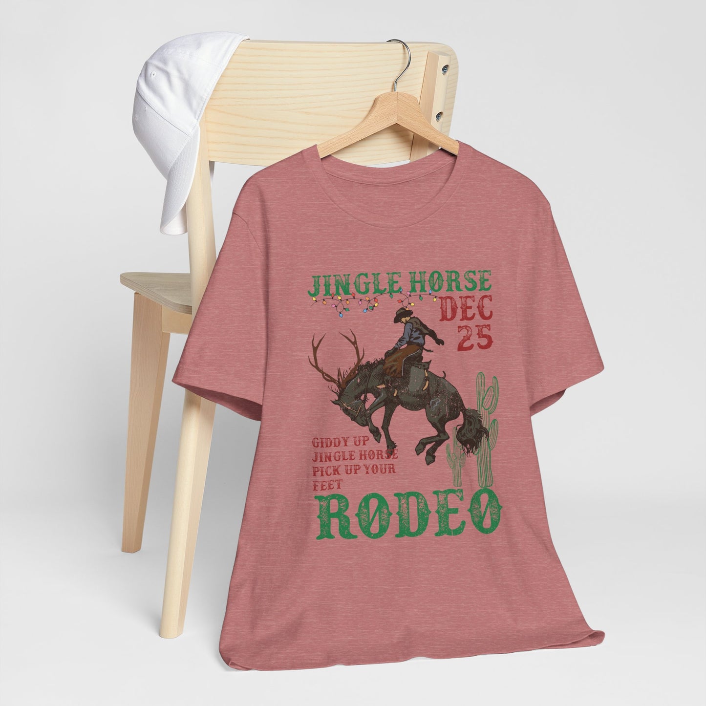 Giddy Up Jingle Horse Shirt – Western Rodeo Howdy Christmas Holiday Tee